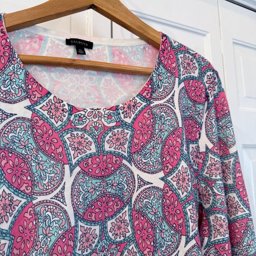 Talbots Patterned Lightweight Sweaters - Lot of 2 - image 11